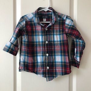 Children’s place plaid button down
